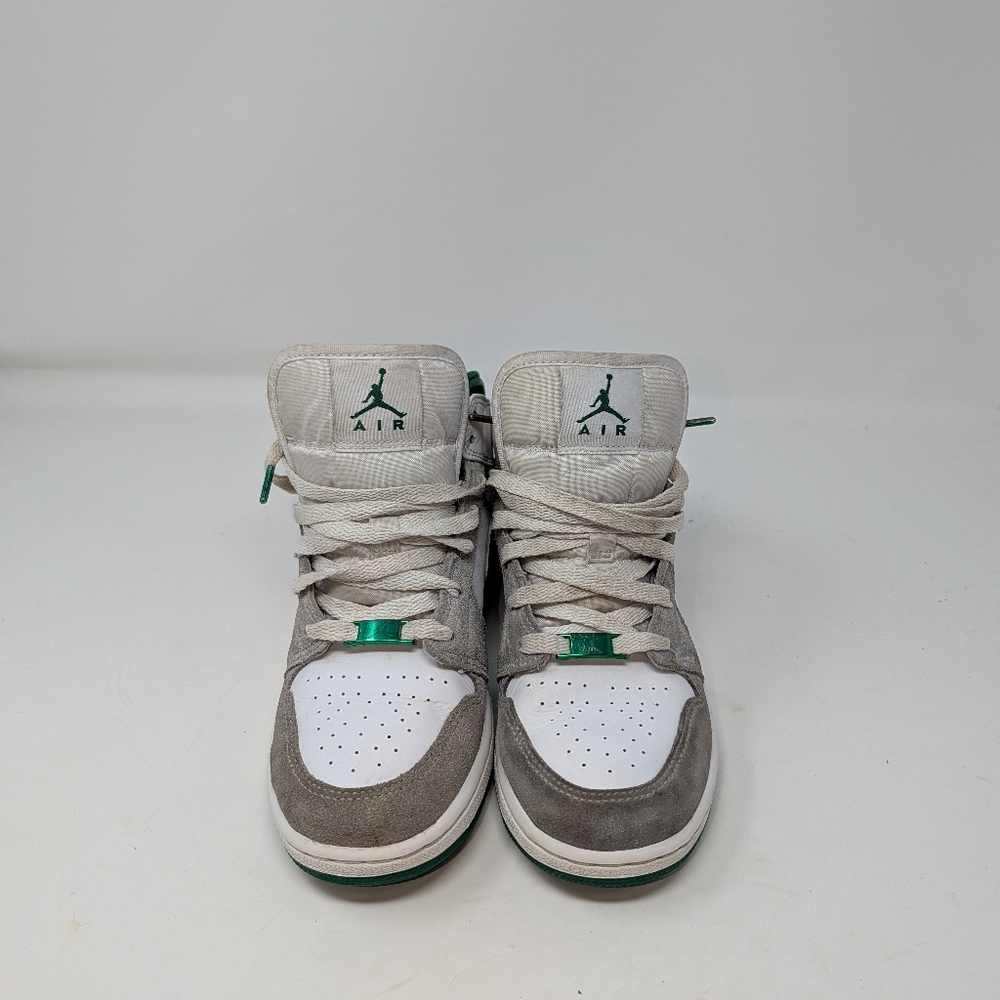 Nike Air Jordan 1 Mid SE White Pine Green Smoke Grey DC 7248103 size 6YPre-own